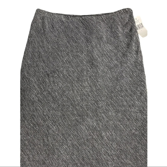 🛍️3/$40 Rafael Lined Straight Skirt  Maxi Black White Size Large NWT - Picture 3 of 9